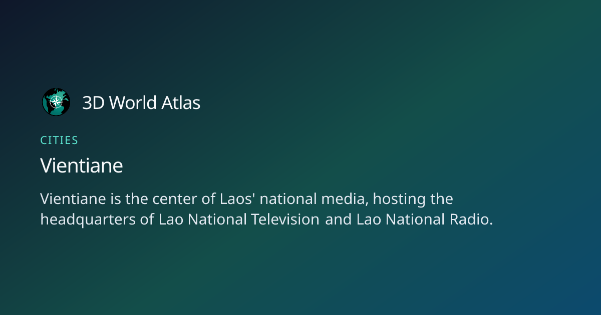 Fun fact about Vientiane - 3D World Atlas | 3D World Atlas