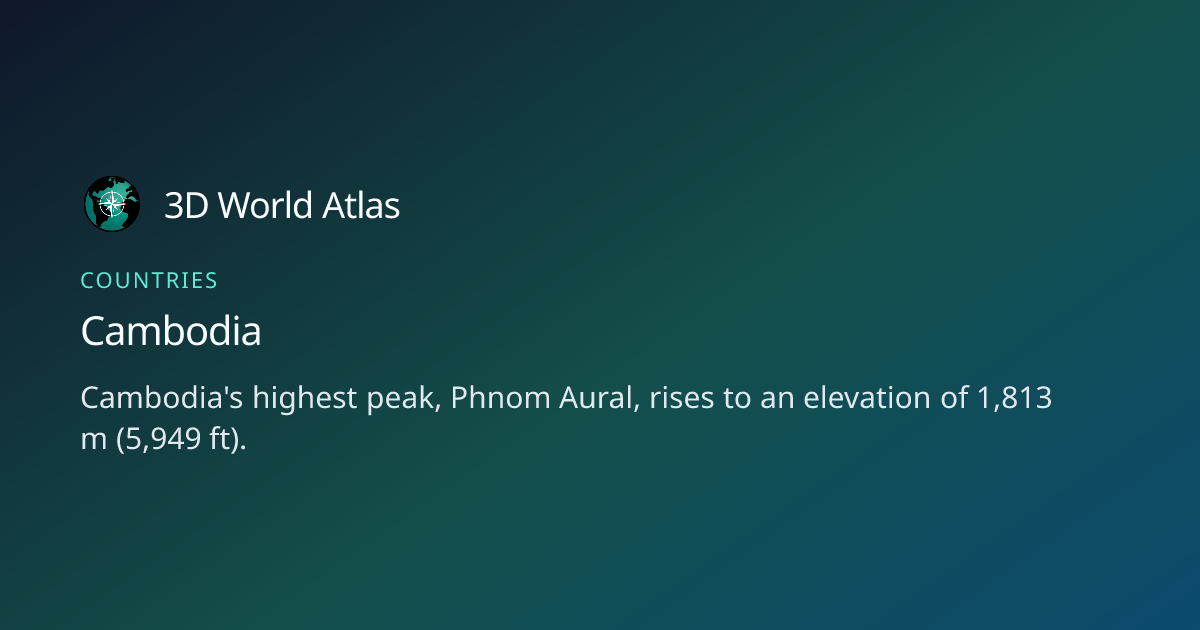 Fun fact about Cambodia - 3D World Atlas | 3D World Atlas