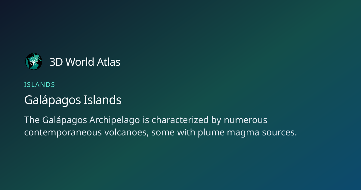 Fun fact about Galápagos Islands - 3D World Atlas | 3D World Atlas