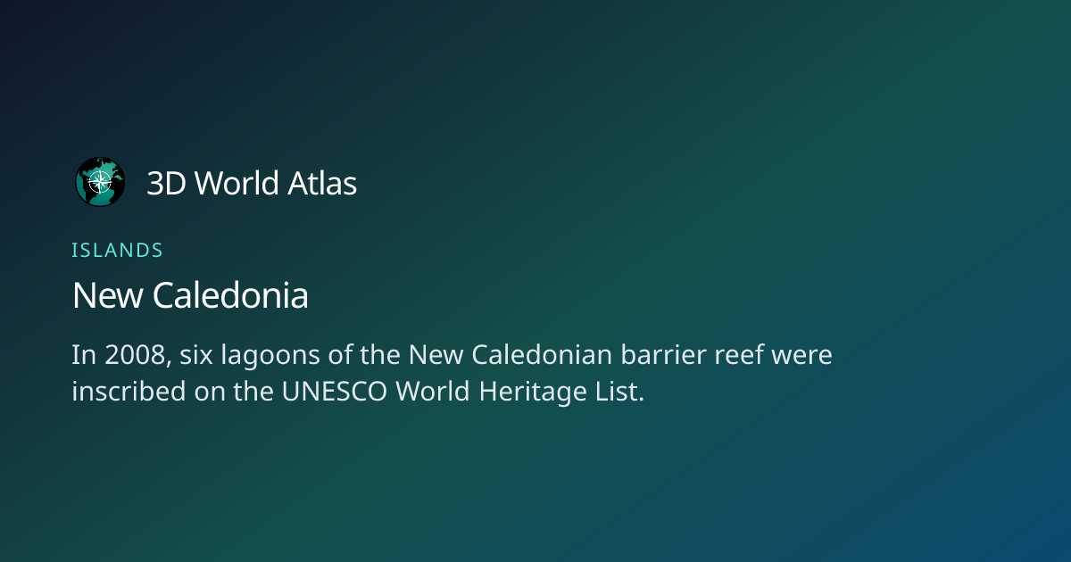 Fun fact about New Caledonia - 3D World Atlas | 3D World Atlas