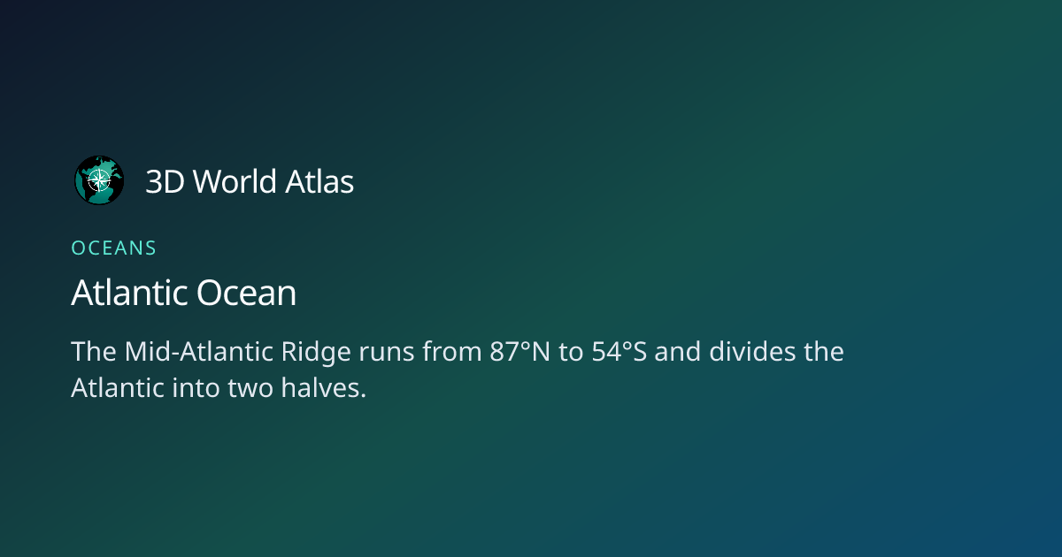 Fun fact about Atlantic Ocean - 3D World Atlas | 3D World Atlas