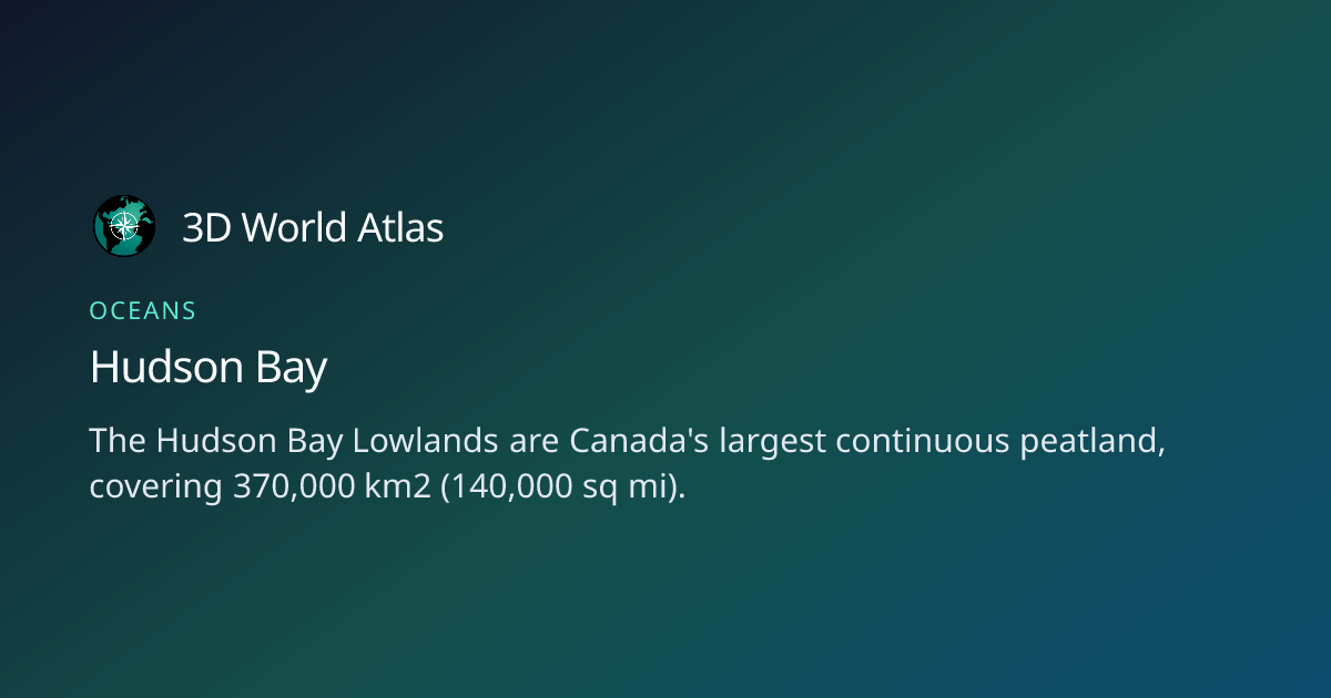 Fun fact about Hudson Bay - 3D World Atlas | 3D World Atlas